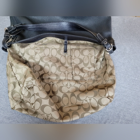 Coach Black Leather Caryall - Picture 13 of 15